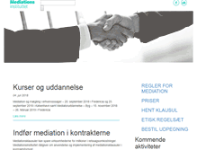 Tablet Screenshot of mediationsinstituttet.dk
